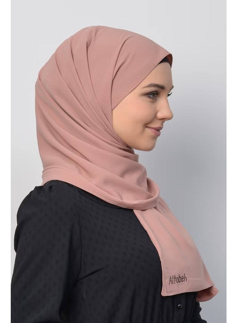 Altobeh Medina Silk Plain Hijab Shawl-Skin Color - Image 3